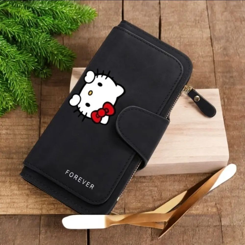 Hello Kitty Black Wallet- New